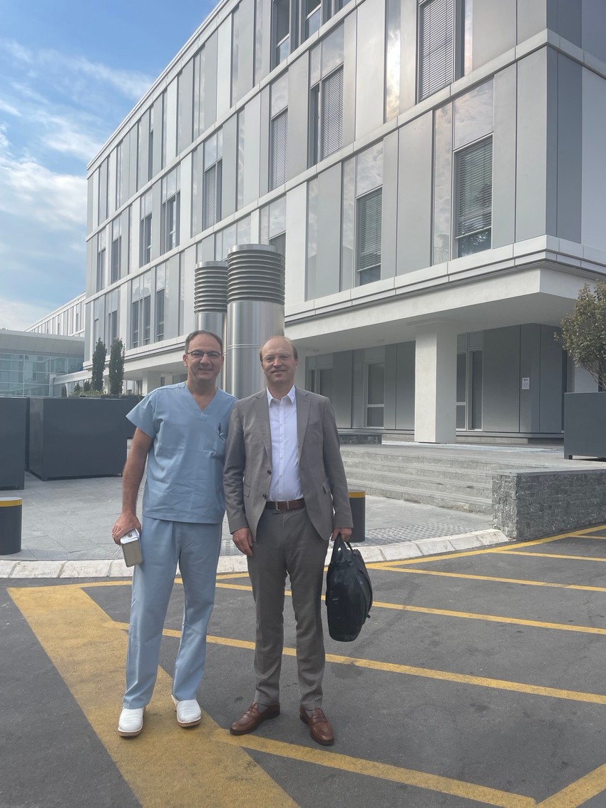 Dr Danko Grujic i prof Alberto u Beogradu