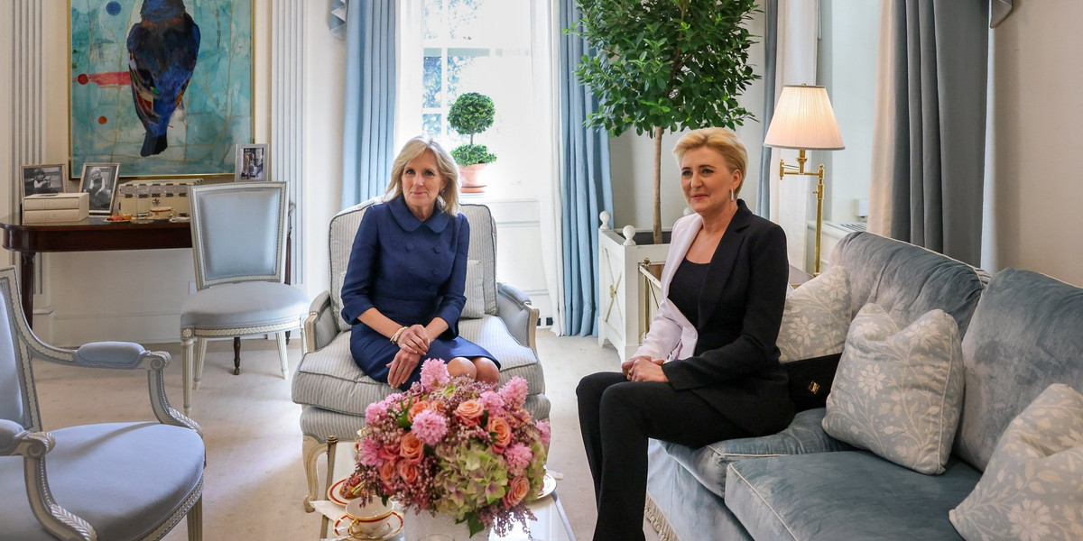 Agata Duda i Jill Biden