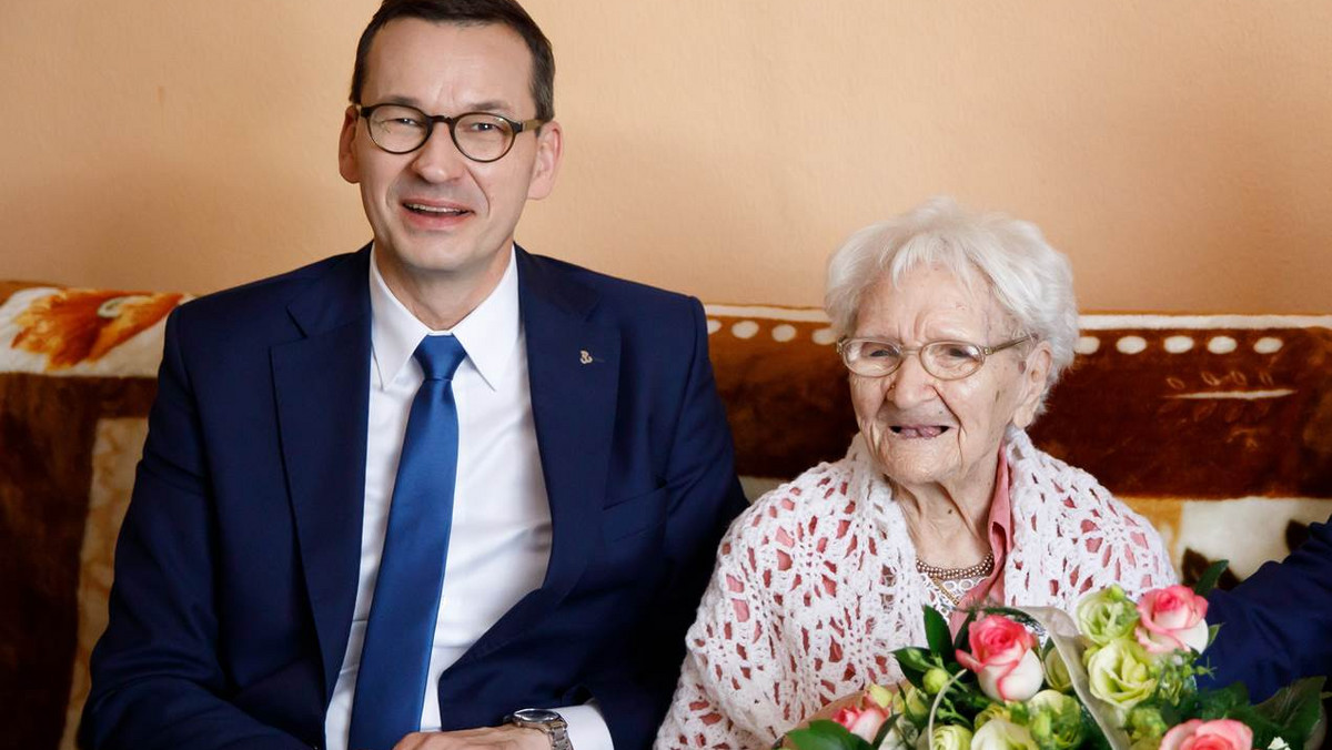 Mateusz Morawiecki u pani Tekli