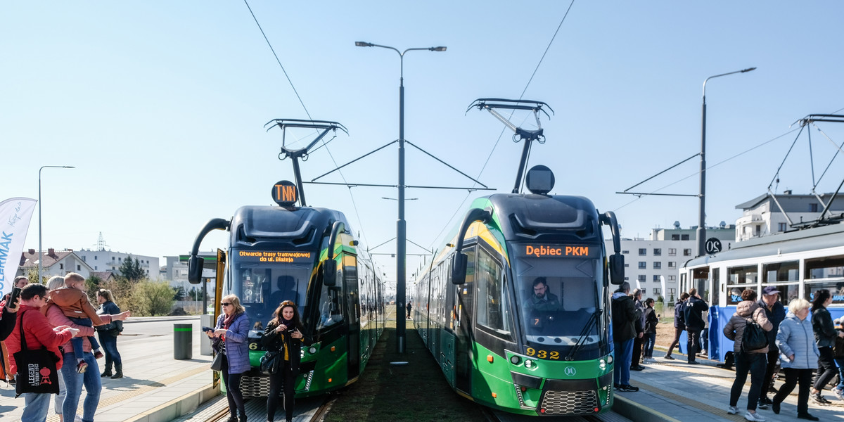 Uruchomiona 23 kwietnia trasa tramwajowa na Naramowice bije rekordy popularności.