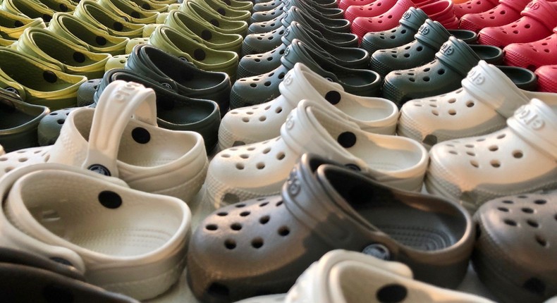 Crocs wall of little crocs