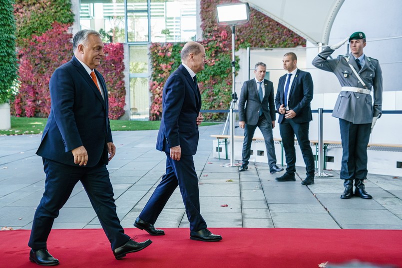 Viktor Orban I Olaf Scholz w Berlinie