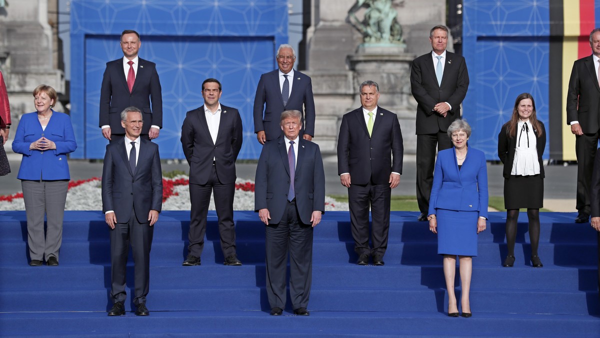 Szczyt NATO Bruksela Donald Trump Andrzej Duda