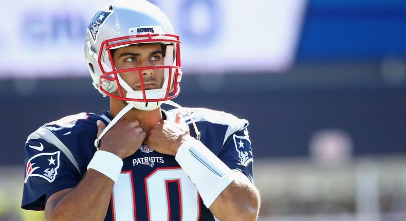 Jimmy Garoppolo of the New England Patriots.