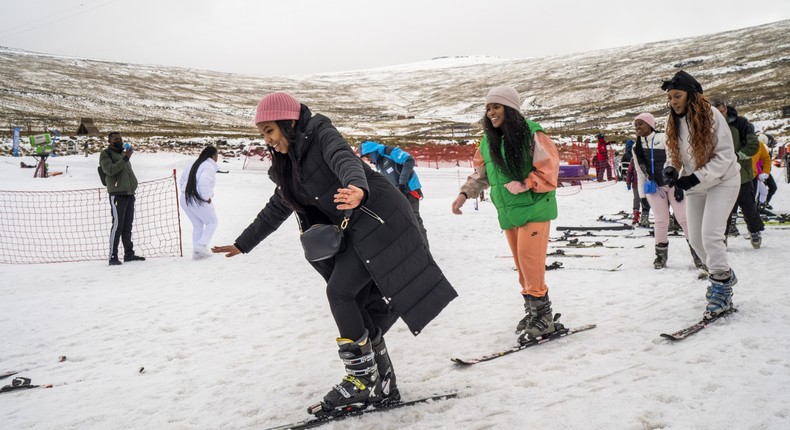 Snow in Lesotho [Bloomberg]