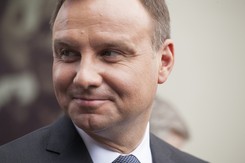 Wpadka burmistrza podczas powitania prezydenta. 'Aleksander Duda był dzisiaj w Kępnie? Ktoś? Coś...?'