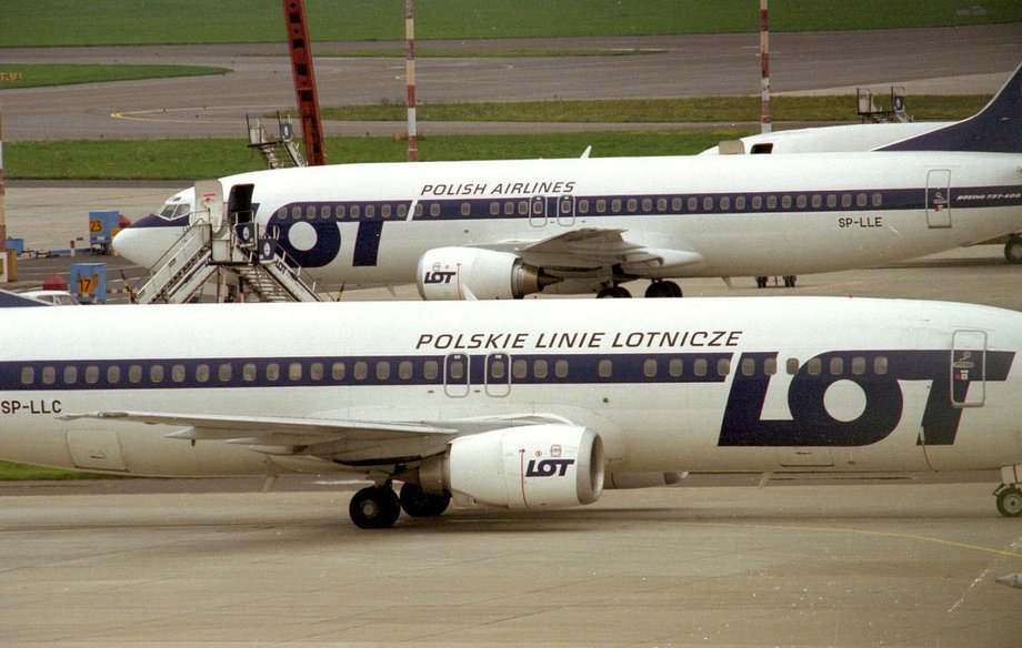 Lotnisko Warszawa-Okęcie (dziś Lotnisko Chopina) w 2001 r.