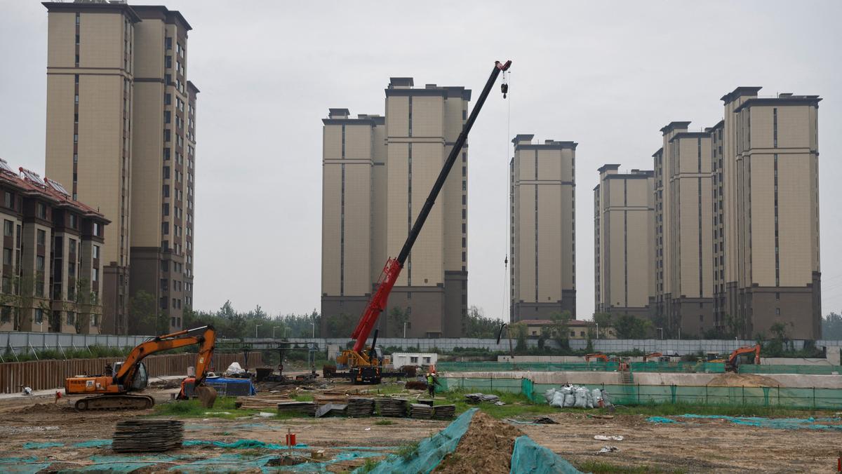 Miejsce budowy budynków mieszkalnych przez chińskiego dewelopera Country Garden.