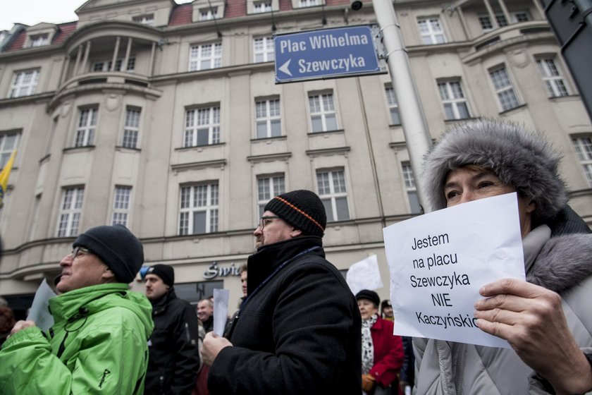 Nie dla Kaczyńskich! Protest w Katowicach