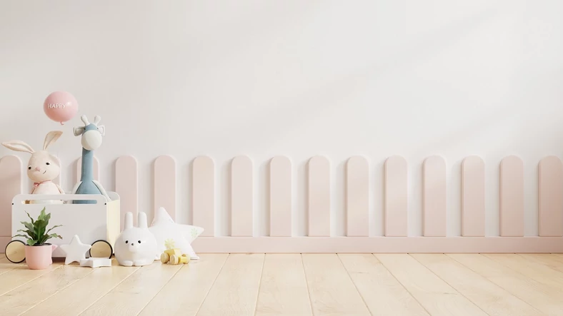 Panele tapicerowane ścienne w pokoju dziecięcym / shutterstock 