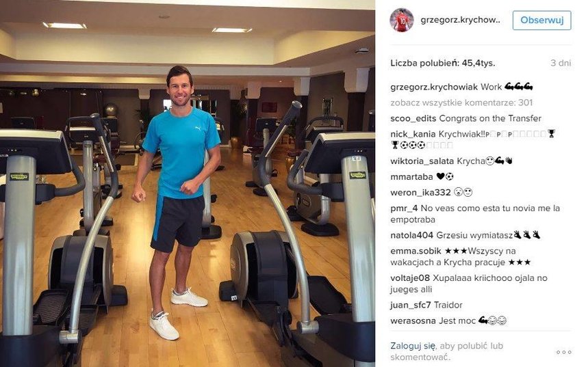 Krychowiak pompuje mięśnie przed startem sezonu