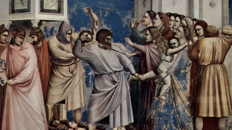 Rzeź niewiniątek na obrazie Giotta 
