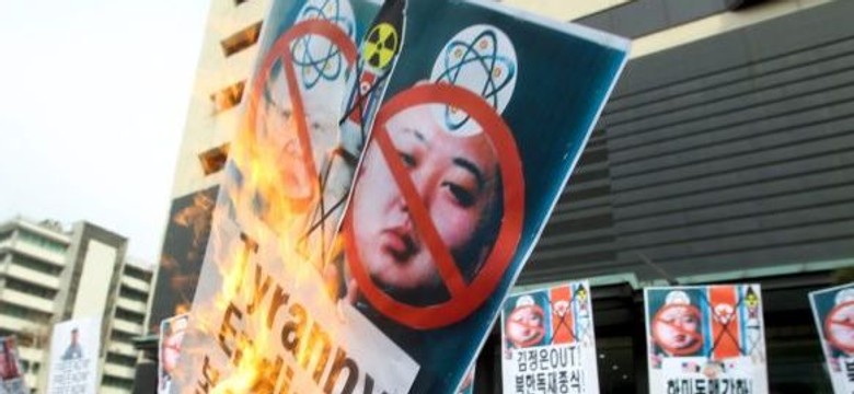 Południowi Koreańczycy protestują przeciw szczytowi z Koreą Płn. Podpalono wizerunki Kima