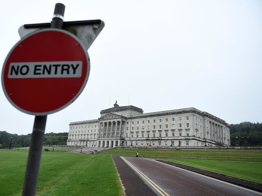 The Northern Ireland Assembly building at Stormont, Northern Ireland