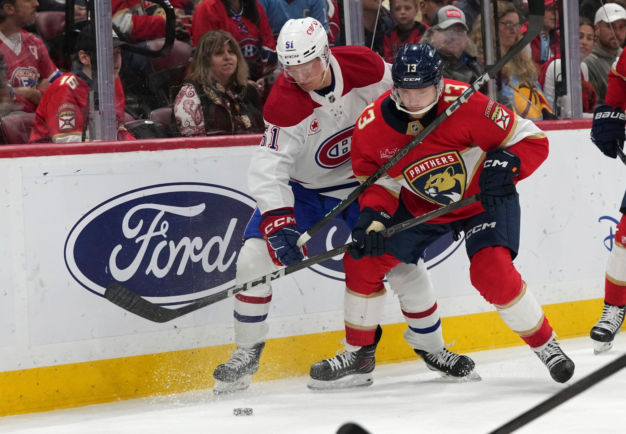 Zápas NHL: Florida Panthers - Montreal Canadiens.