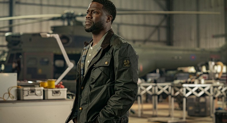 Kevin Hart in Lift.Christopher Barr/Netflix