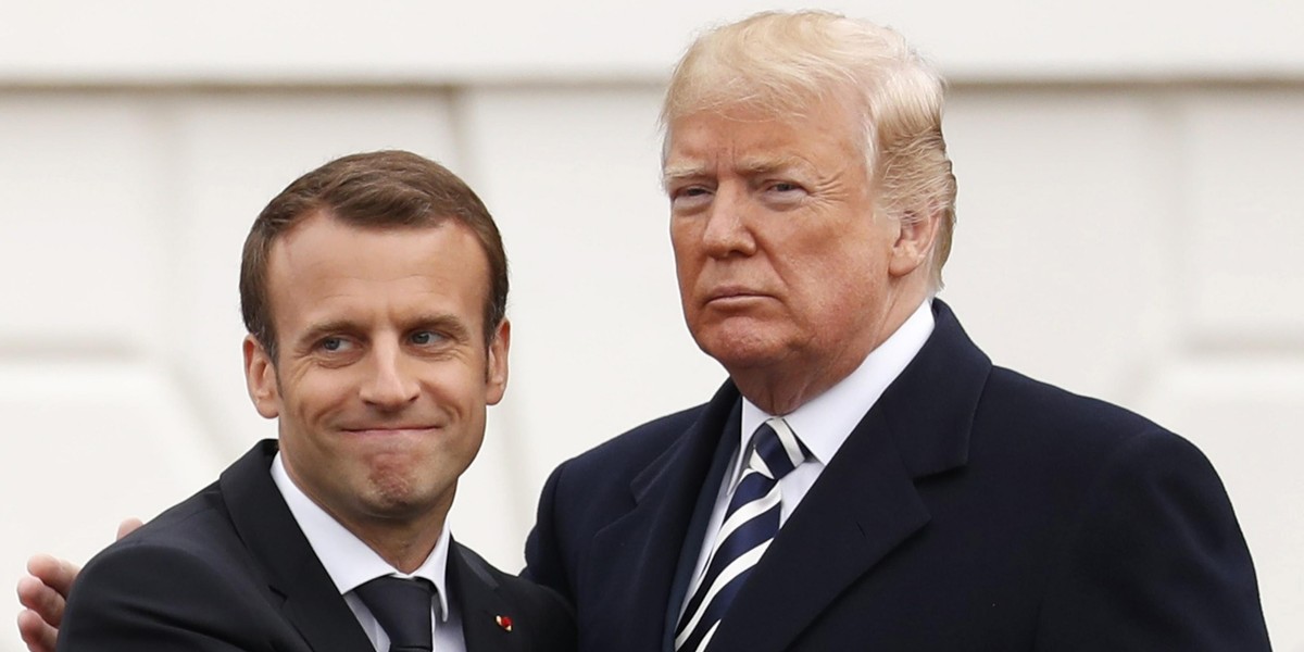 Emmanuel Macron i Donald Trump