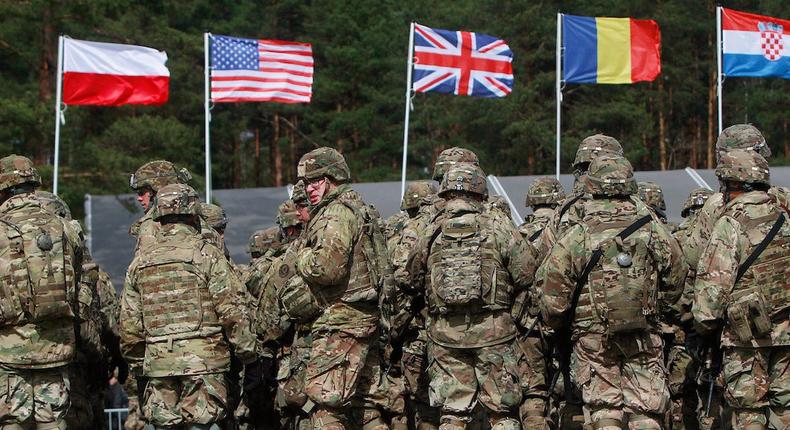 U.S. troops on a NATO mission in Orzysz, Poland in April 2017.Associated Press