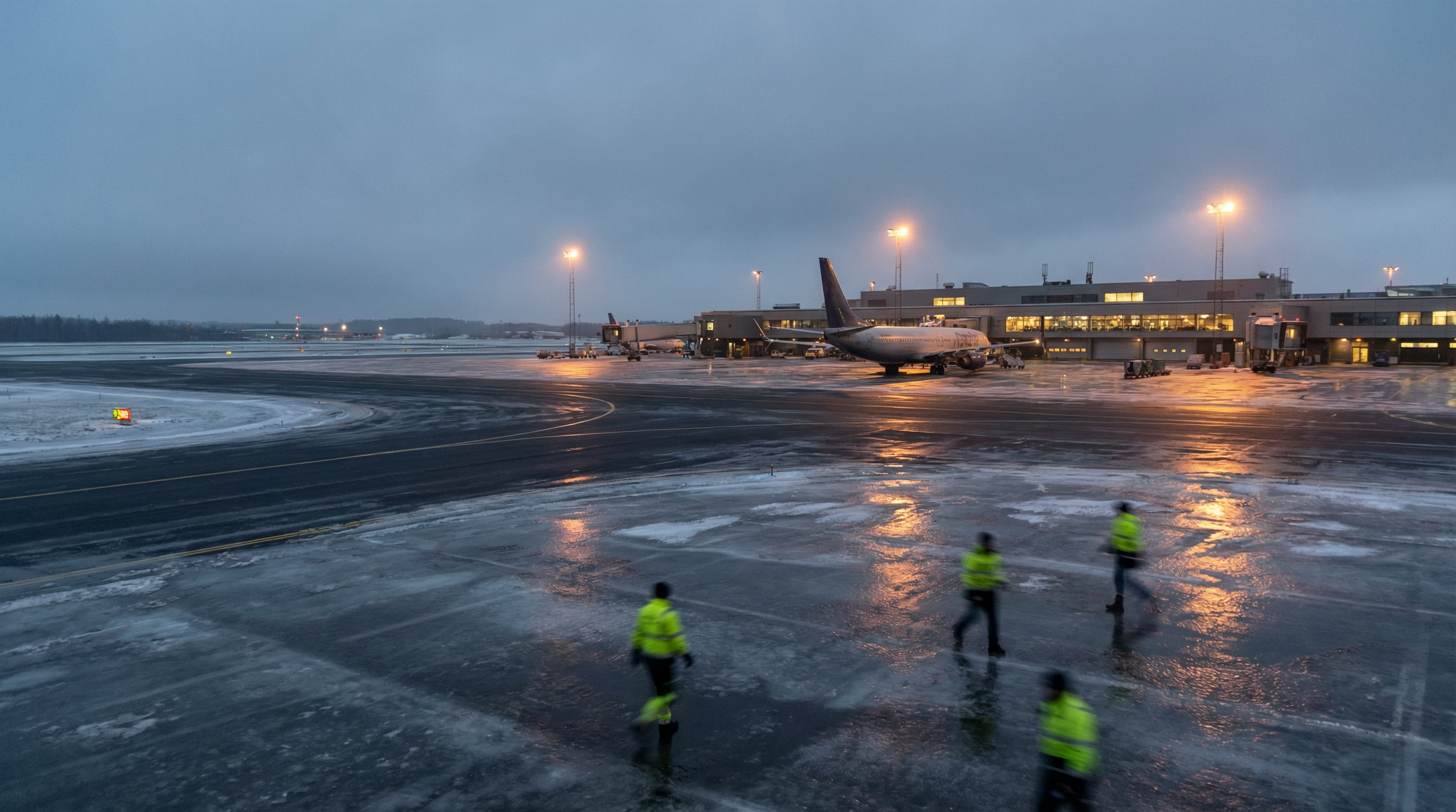 Blitzeis zwingt Hauptstadtflughafen BER zur kompletten Betriebseinstellung