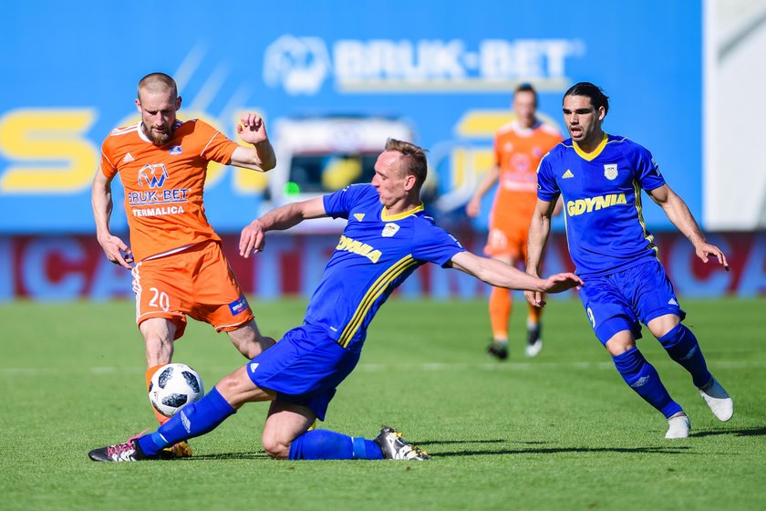 Pilka nozna. Ekstraklasa. Bruk-Bet Termalica Nieciecza - Arka Gdynia. 12.05.2018