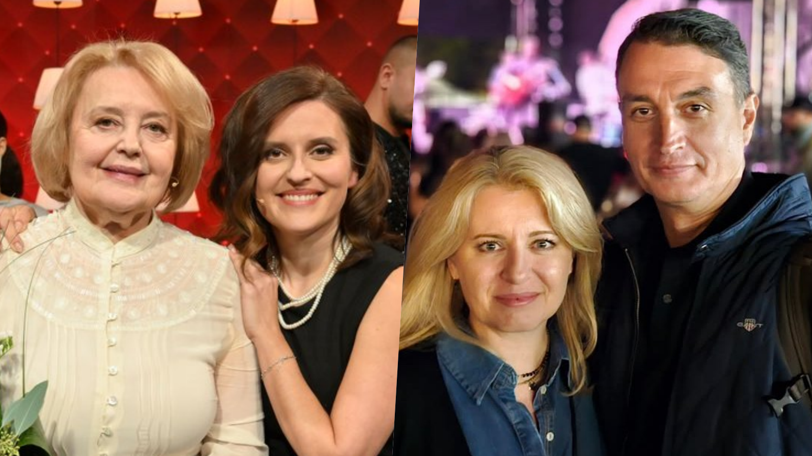 Magda Vášáryová, jej dcéra Hana Lasicová, bývalá prezidenta Zuzana Čaputová a jej partner Juraj Rizman. 