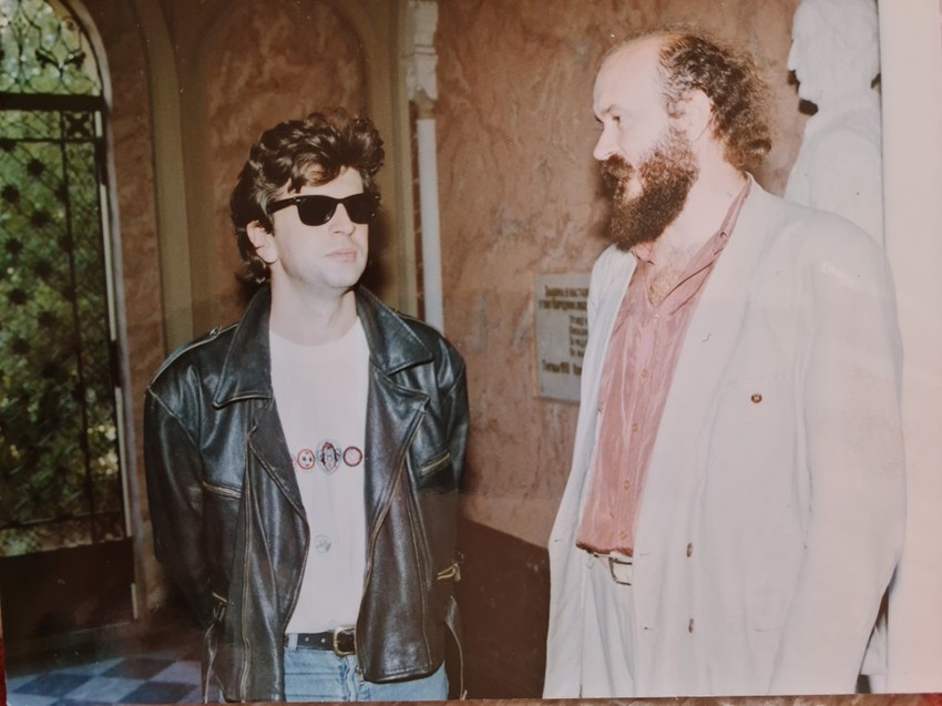 Bajaga i Nenad Grujičic 1992 u Karlovačkoj gimnaziji na 21. Brankovom kolu