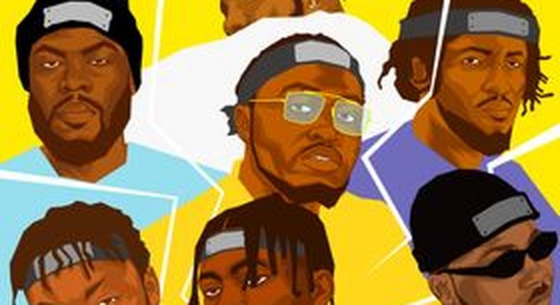 Alpha Ojini features Hotyce, Paybac, Payper Corleone, Psycho YP, Vader and Zilla Oaks on 'Pop [Remix].' (Alpha Ojini)