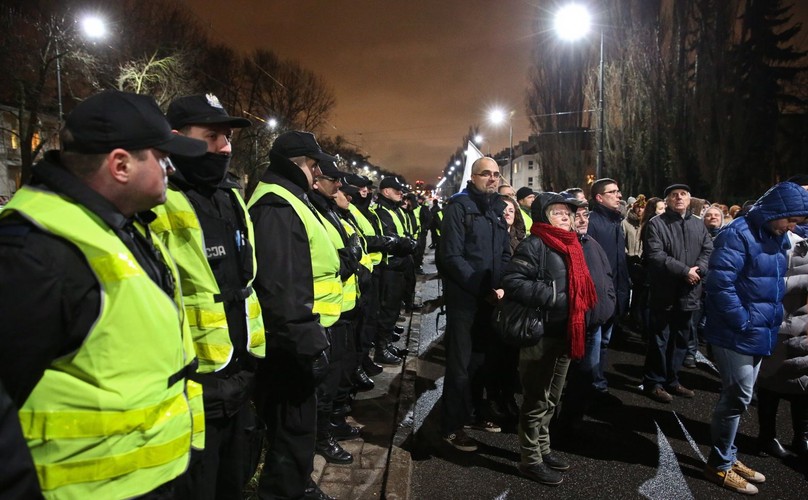 Manifestacja przed domem Jarosława Kaczyńskiego