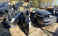 Ford Mustang zmasakrowany przez złodziei. Serce krwawi od patrzenia