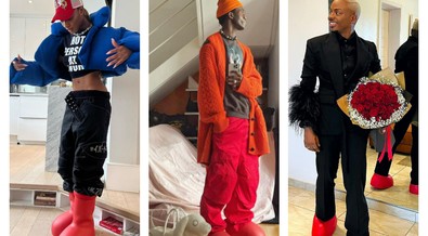 Who wore it best? Ayra Starr, Enioluwa and Wisdom Kaye in viral red boots