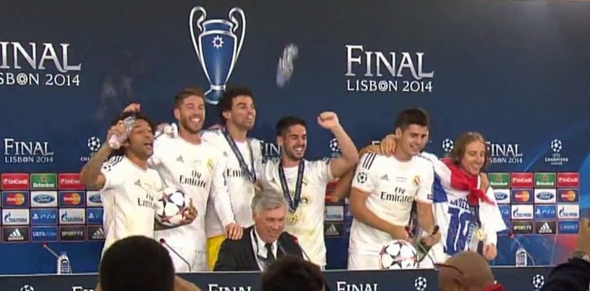 Piłkarze Realu wtargnęli na konferencję prasową