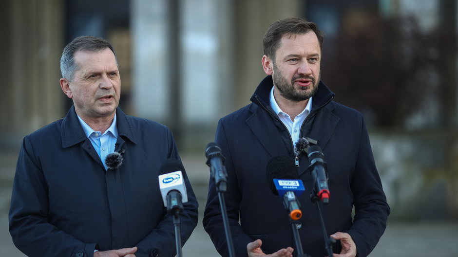 Kandydaci na prezydenta miasta Stanisław Mazur i Aleksander Miszalski