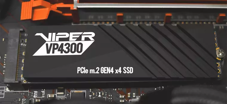 Patriot Viper VP4300 to nowa seria bardzo szybkich dysków SSD PCIE 4.0