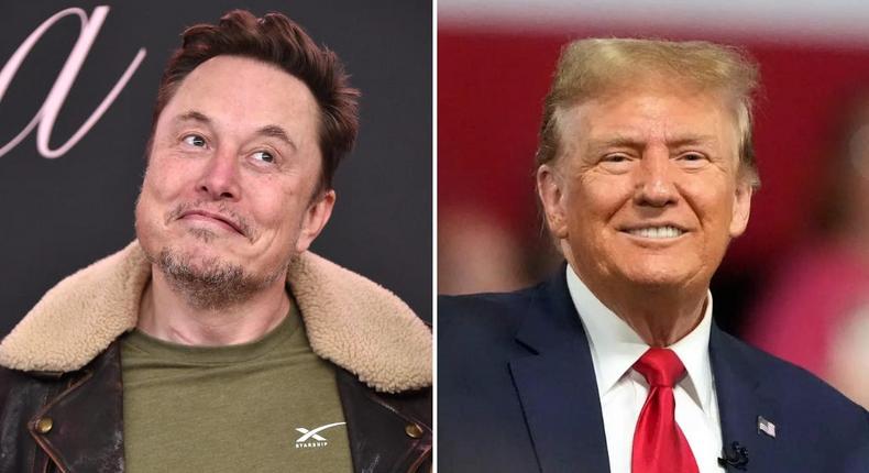 Elon Musk and Donald Trump.Lisa O'Connor/AFP/Getty Images and AP Photo/Chris Carlson