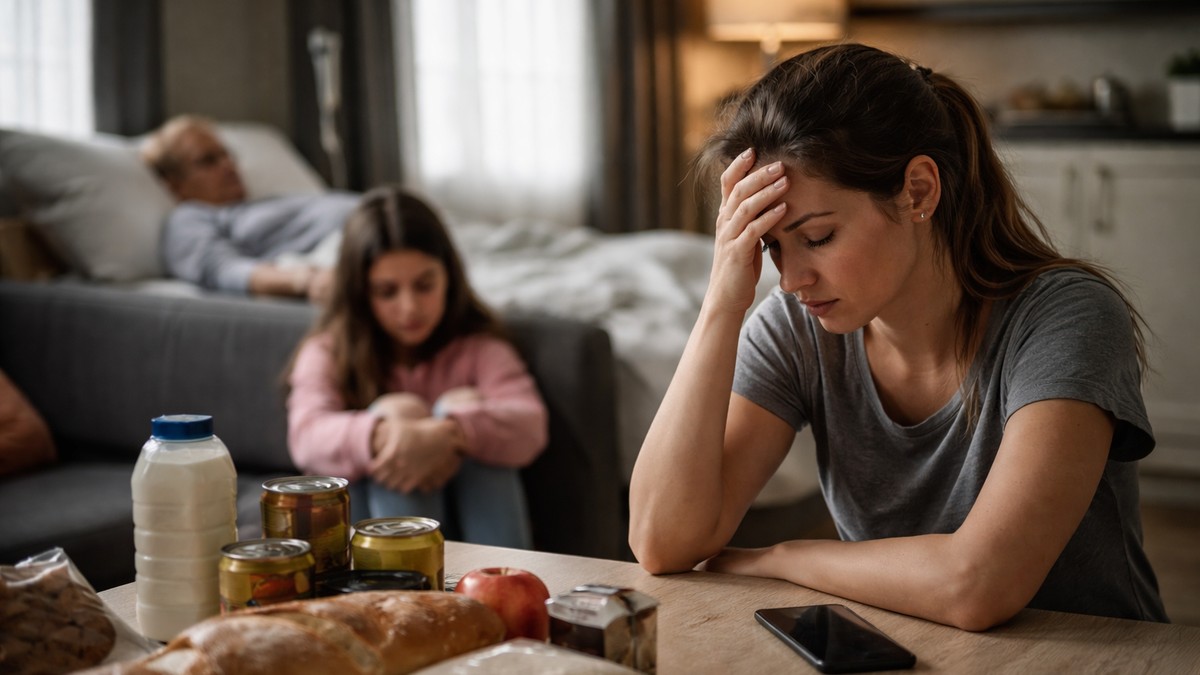 Samohrana majka - ilustracija