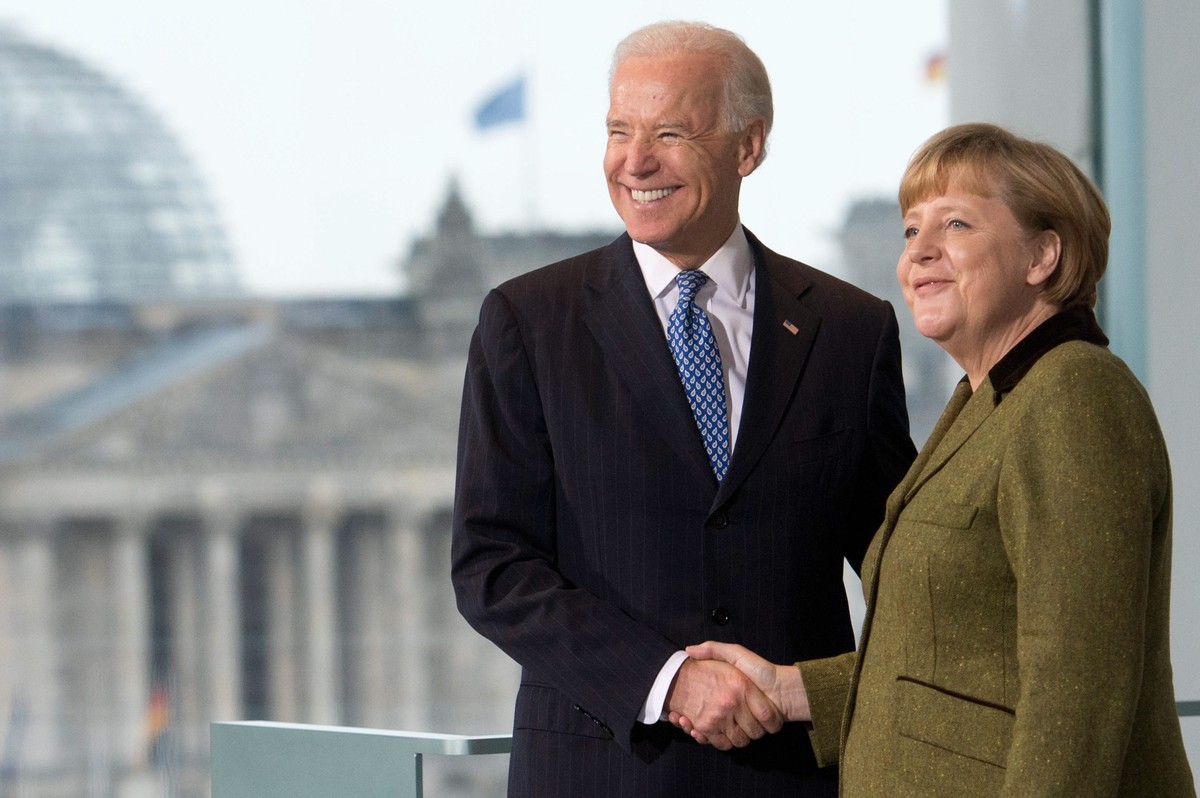 Joe Biden i Angela Merkel
