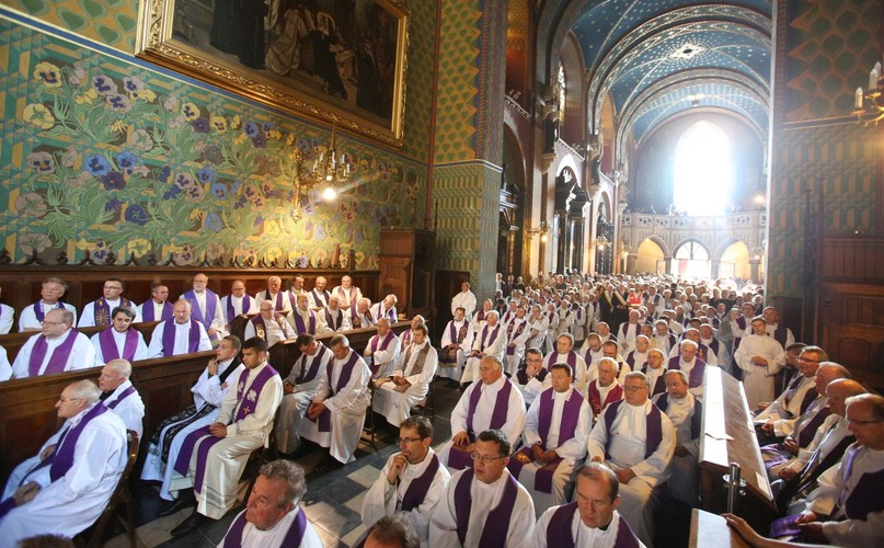 Msza święta pod przewodnictwem przewodniczącego KEP abp. Stanisława Gądeckiego w bazylice św. Franciszka z Asyżu w Krakowie