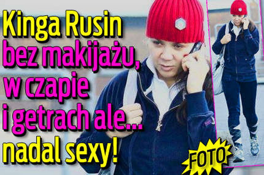 Kinga Rusin bez makijażu, w czapie i getrach ale... nadal sexy! FOTO 