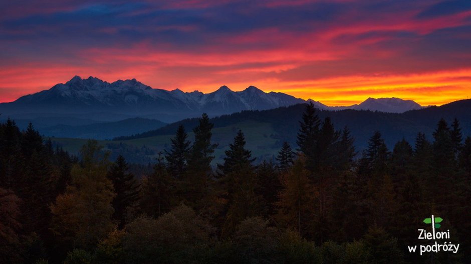 Tatry o zachodzie