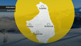 Prognoza pogody dla woj. podlaskiego - 10.02