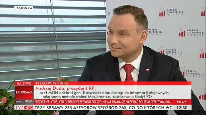 Andrzej Duda w TVP Info