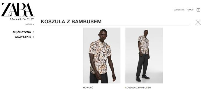 ZARA sprzedaje "koszulę z bambusem". Na zdjęciu czarnoskóry model | Ofeminin