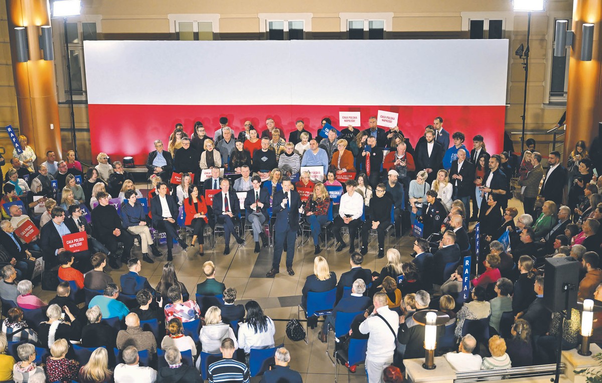 Kampania prezydencka. Spotkanie Rafała Trzaskowskiego w Legnicy. 5 lutego 2025 r.