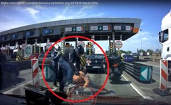 Bójka motocyklisty z czeskim kierowcą przed bramkami na A4. Kto zawinił?