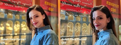 Bokeh Flare Portrait Image Comparisons