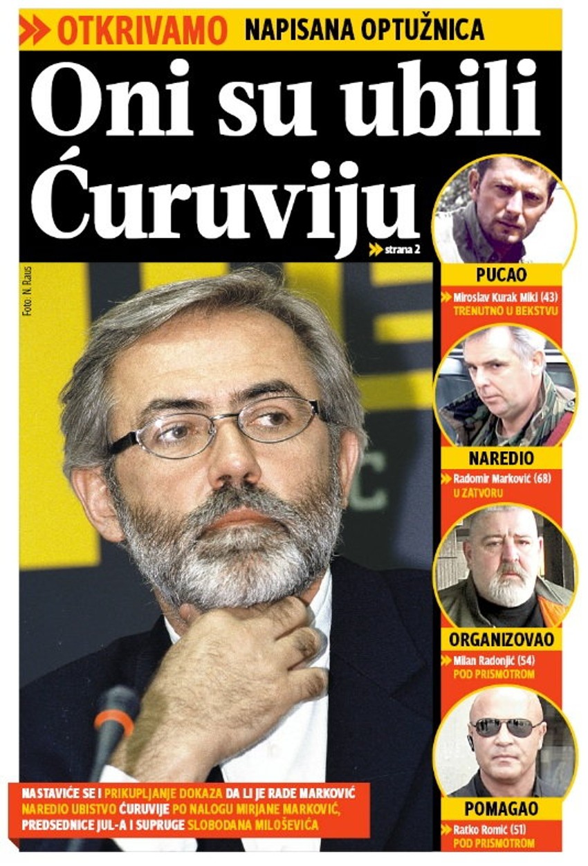 Crnobrnja pozitivno ocenio rasvetljavanje ubistva novinara Slavka Ćuruvije