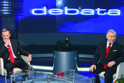 Debata telewizyjna pomiędzy Donaldem Tuskiem a Jarosławem Kaczyńskim, Warszawa, 12 października 2007 r.