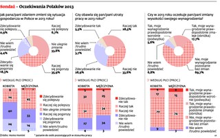 Pesymizm Polaków przełoży się na wyniki gospodarki w 2013 roku