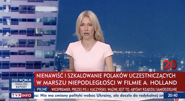 Magdalena Ogórek na antenie TVP Info