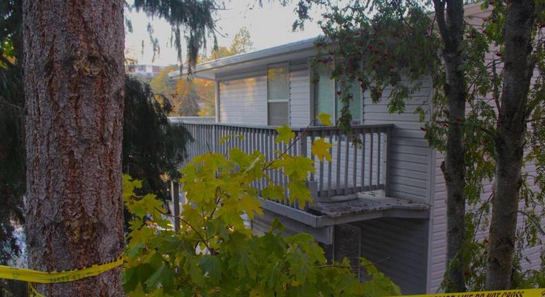 Four University of Idaho students were found dead on November 13 at this three-story home in Moscow, Idaho.Angela Palermo/Idaho Statesman/Tribune News Service via Getty Images